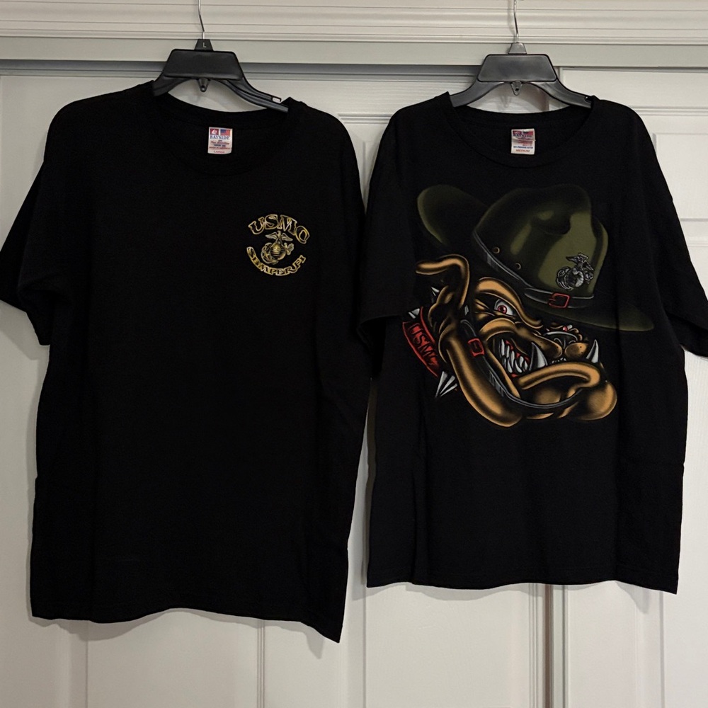 Black USMC T-Shirts size M - L women or men bundle